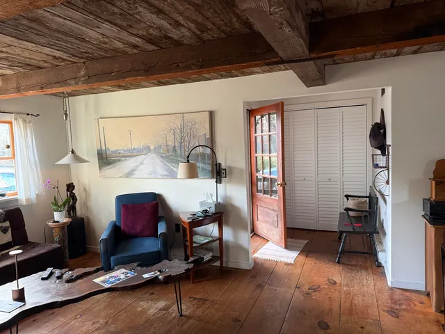 a room with furniture