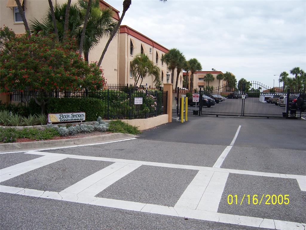8921 Blind Pass Road, Unit 239 St. Pete Beach, FL 33706 - Photo 1 of 1 Gated entrance