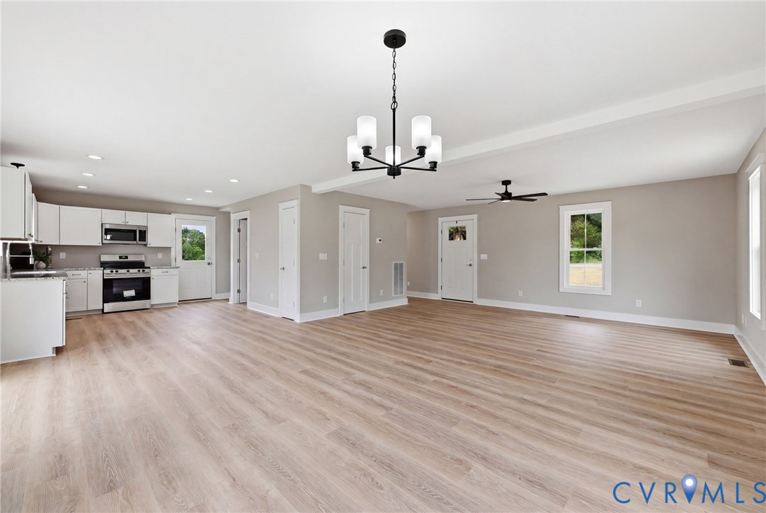 1526 New Town Road Goochland, VA 23063 - Photo 7 of 26 Open Concept Family room, Dinning room, kitchen