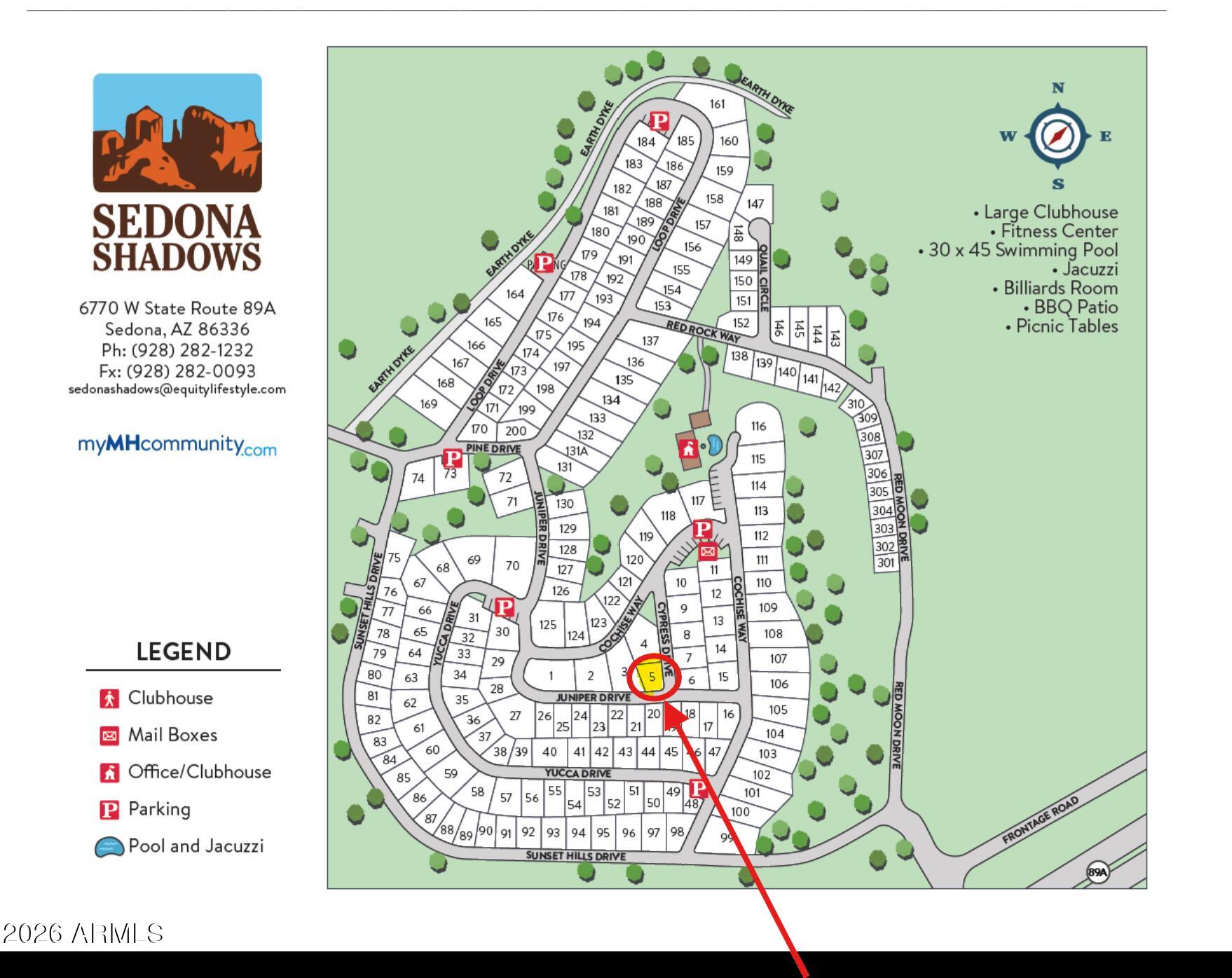 6770 West State Rte 89A, Unit 5 Sedona, AZ 86336 - Photo 35 of 35 Community Map