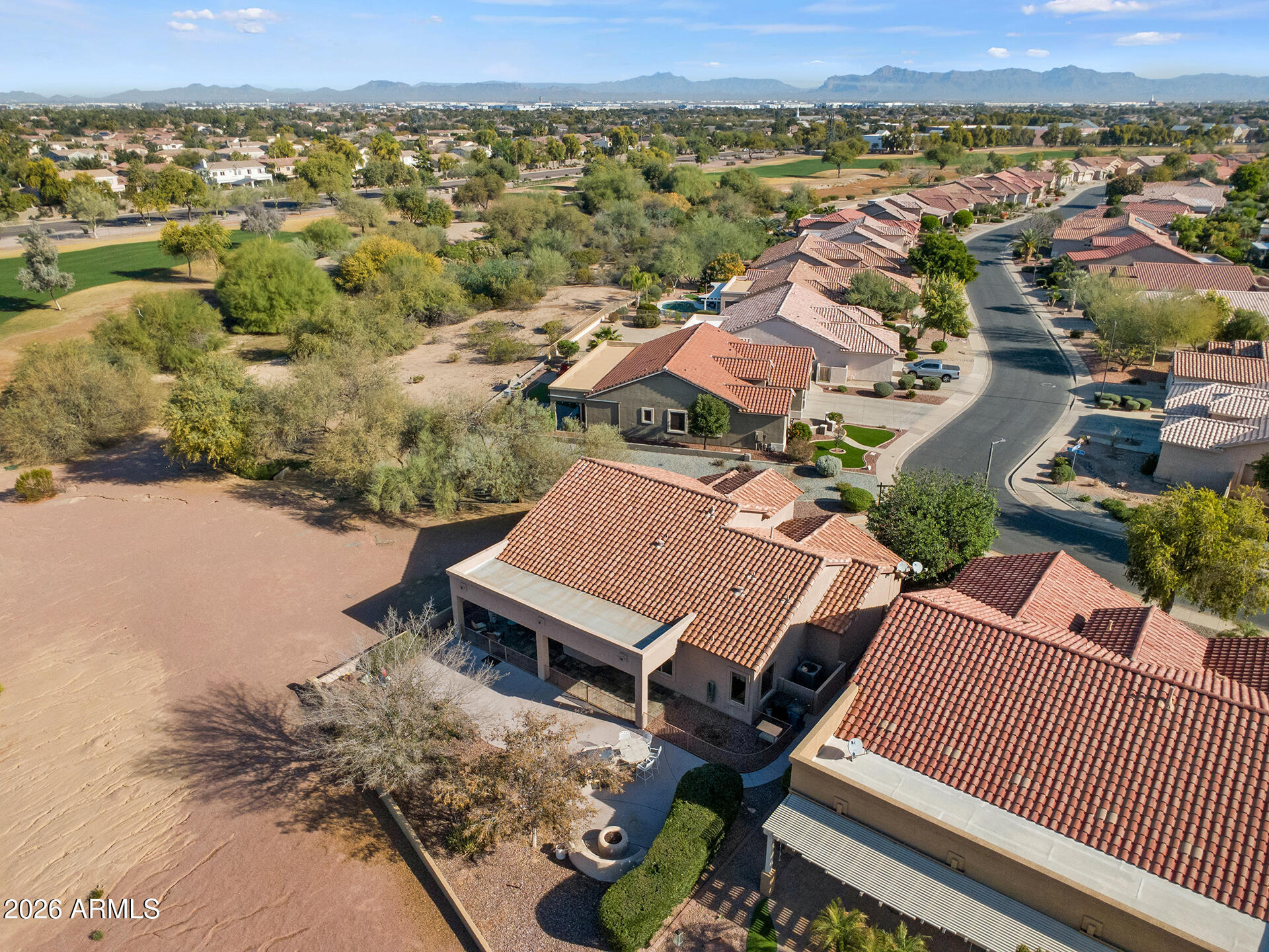 4906 South Verbena Avenue Gilbert, AZ 85298 - Photo 45 of 46 Aerial View of Home