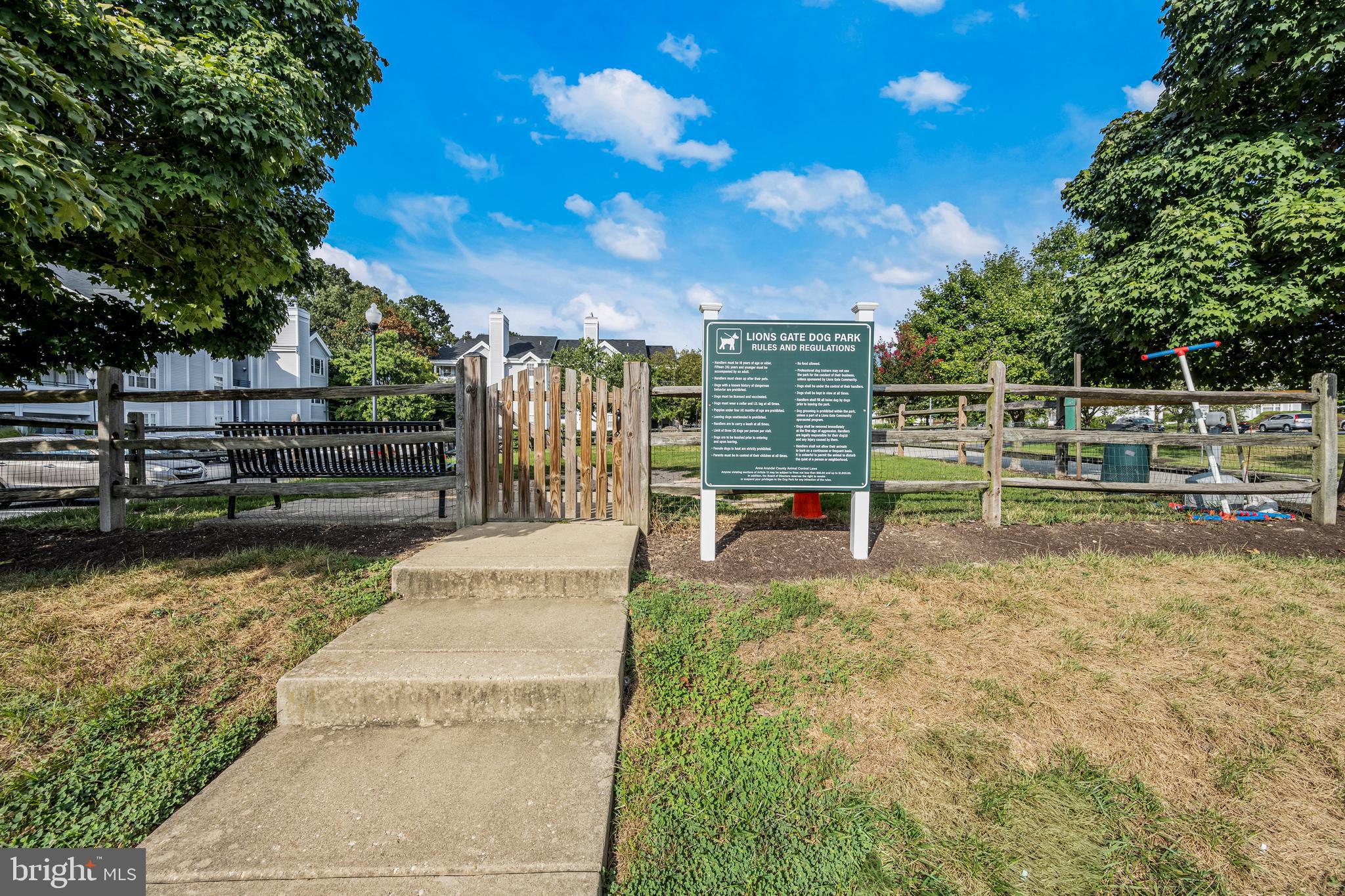 604 Moonglow Road, Unit 103 Odenton, MD 21113 - Photo 20 of 20 Dog park is steps away.