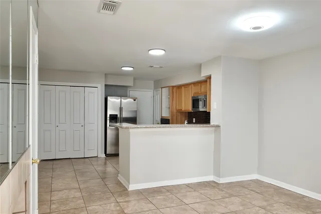 a view of a door in a room