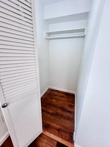 a view of a building with a window