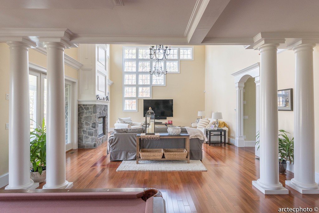 44 Pleasant Park Drive Mashpee, MA 02649 - Photo 14 of 14 a living room with furniture fireplace and wooden floor