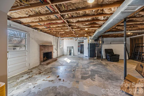 a view of a storage room