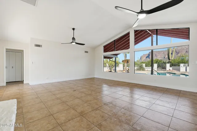 a view of an entryway with a window