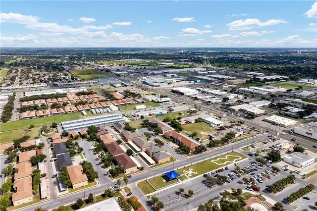 an aerial view of a city