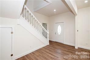 115 West Lacy Street Chester, SC 29706 - Photo 13 of 47 a view of a hallway with wooden floor and entryway