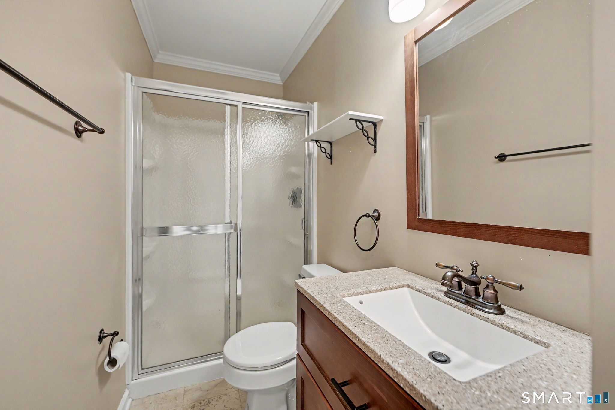 61 Fawn Ridge Lane, Unit 61 Wilton, CT 06897 - Photo 14 of 33 Main floor bathroom.