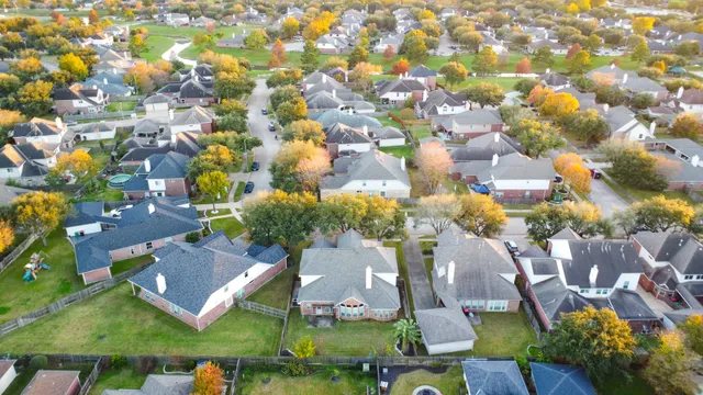 an aerial view of a city
