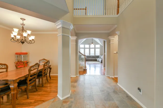 a view of a room with stair