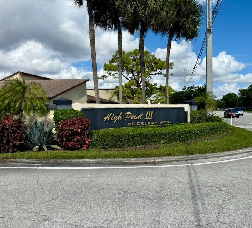 13929 Nesting Way, Unit B Delray Beach, FL 33484 - Photo 28 of 29 a view of a sign in front of a house