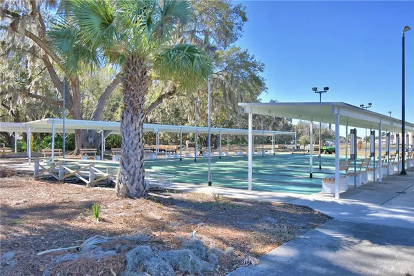 a view of a volley ball court