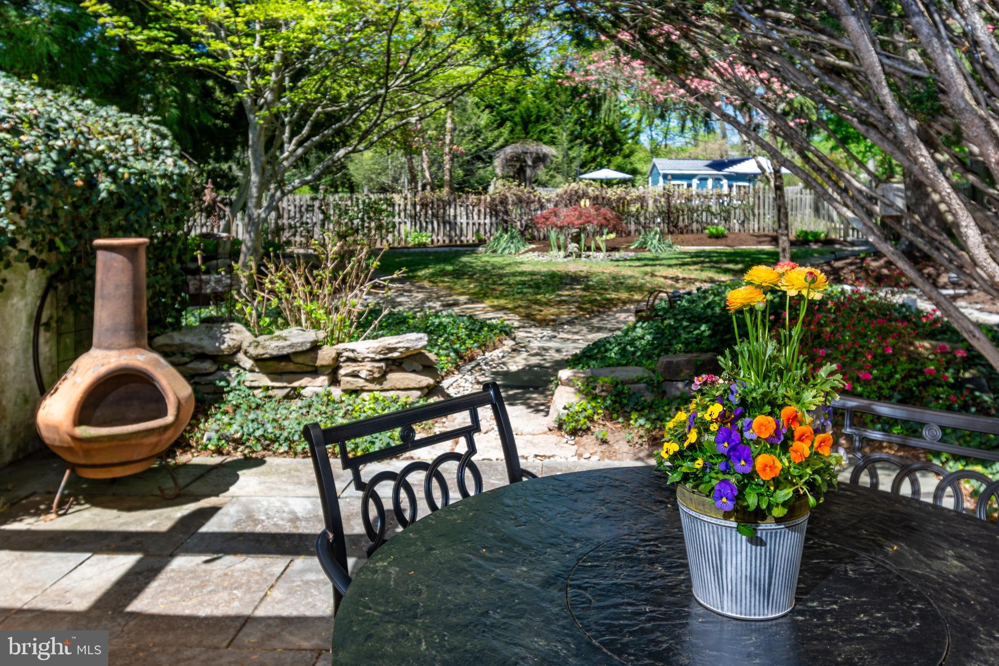 6103 Upper York Road New Hope, PA 18938 - Photo 54 of 81 Charming Side Patio opens to the Back Yard