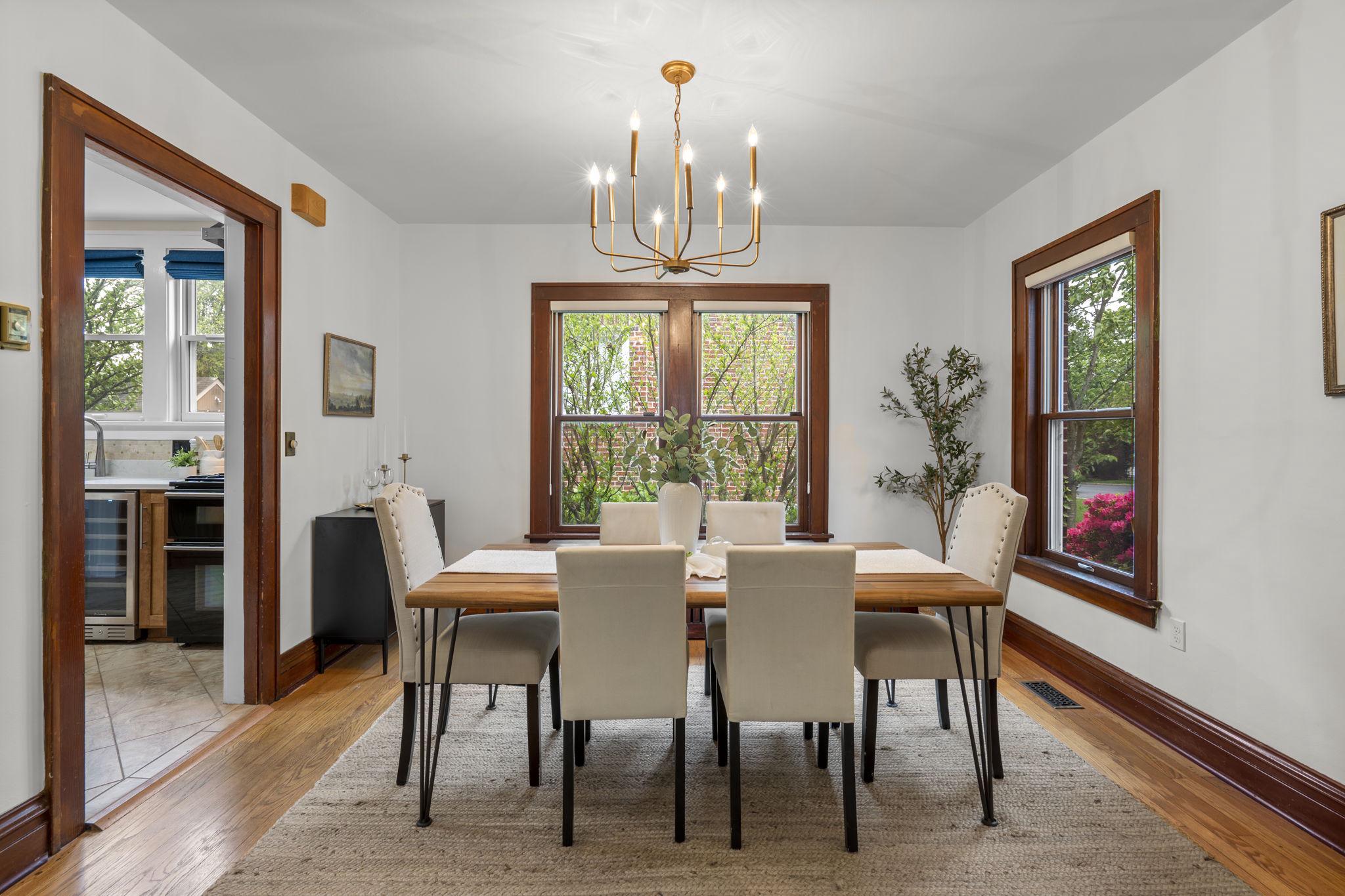 9409 Garwood Street Silver Spring, MD 20901 - Photo 12 of 49 Bright Dining Room with hardwood floors.