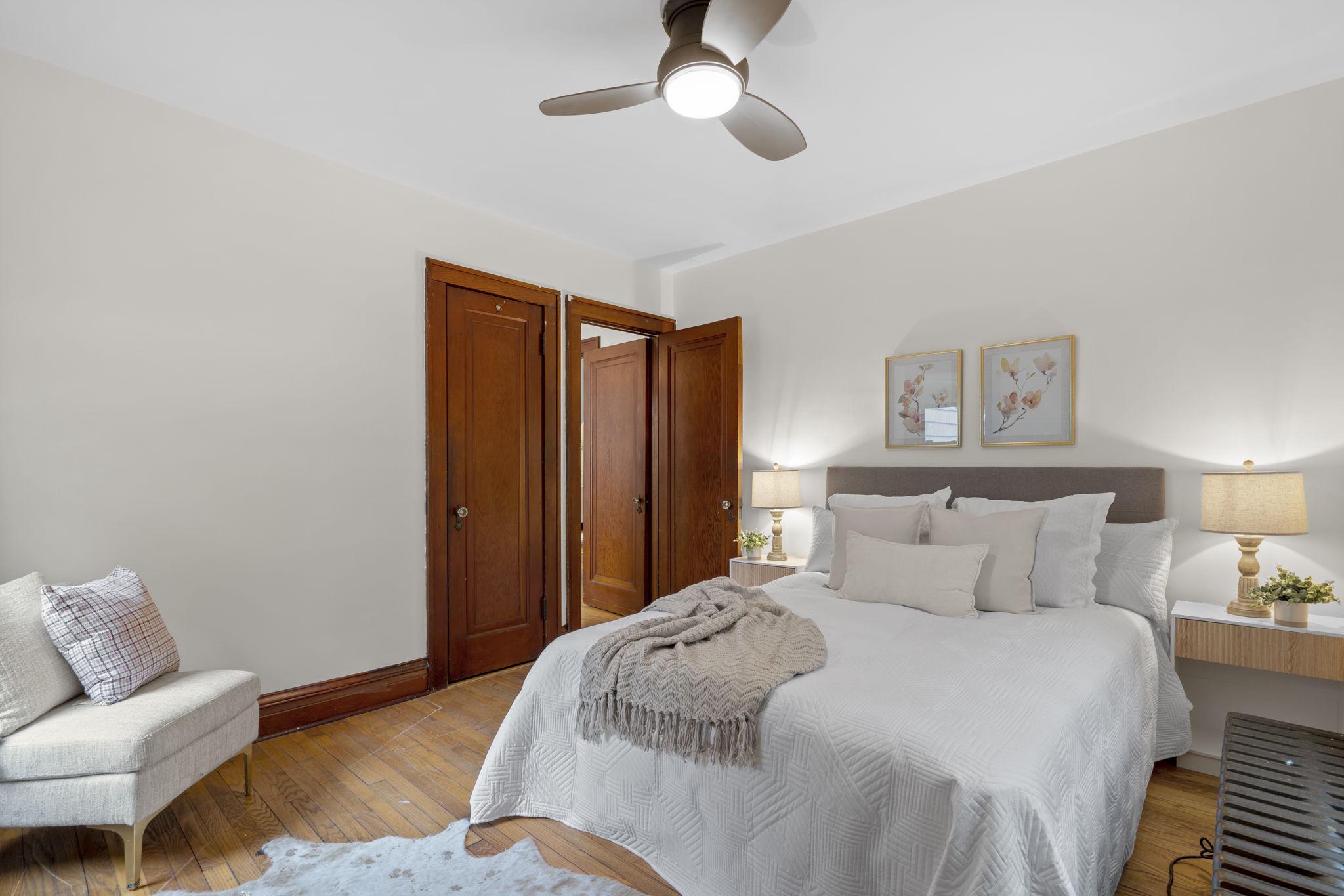 9409 Garwood Street Silver Spring, MD 20901 - Photo 22 of 49 Main level bedroom with ceiling fan.