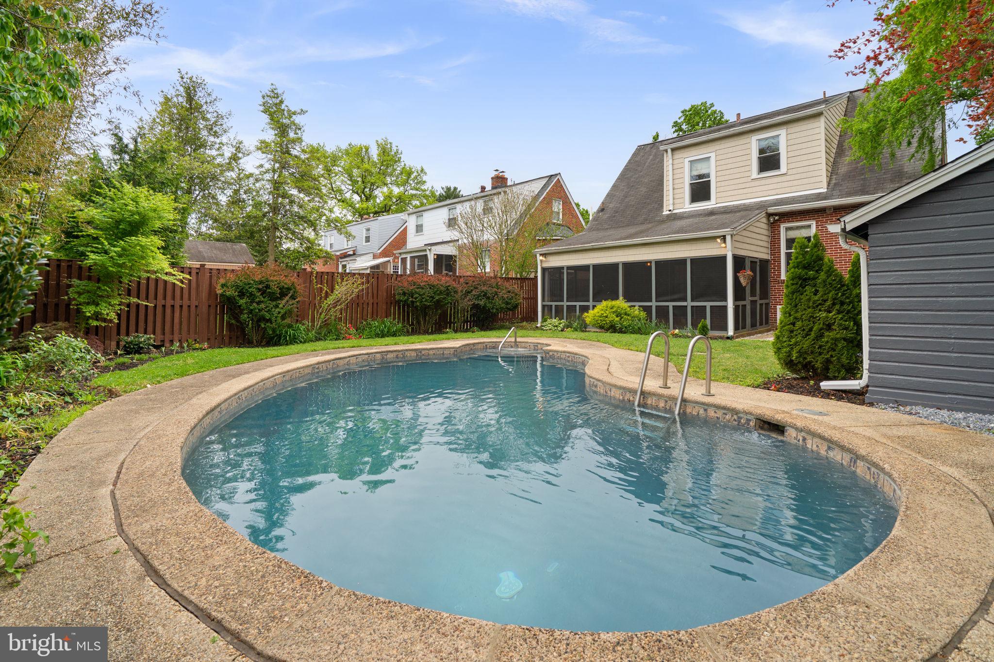 9409 Garwood Street Silver Spring, MD 20901 - Photo 45 of 49 Serene backyard oasis with pool.