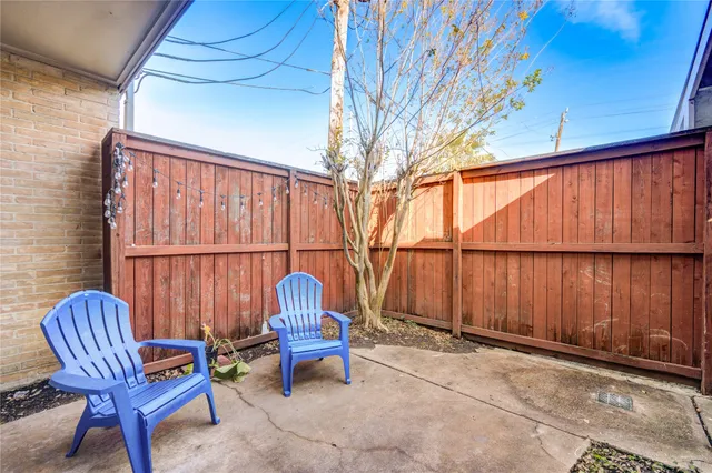 a view of outdoor space with seating area
