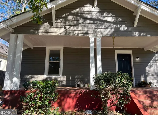 a front view of a house