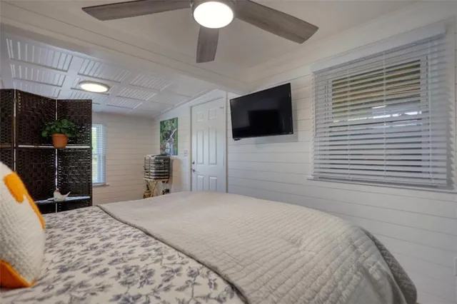 a workspace with furniture and wooden floor