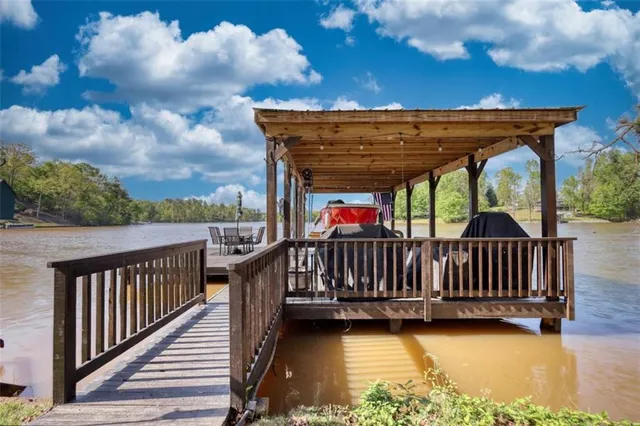 a view of a terrace with furniture