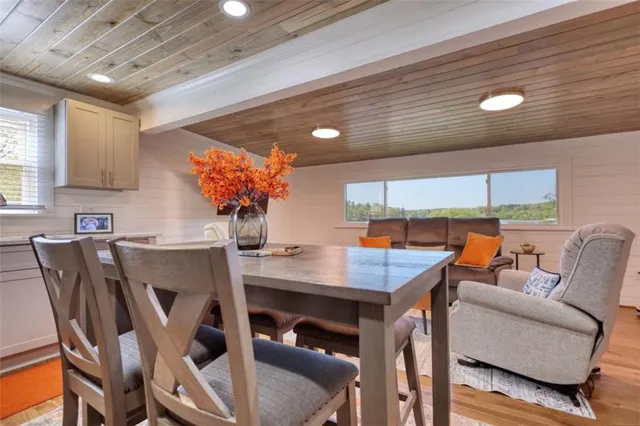 a outdoor space with furniture