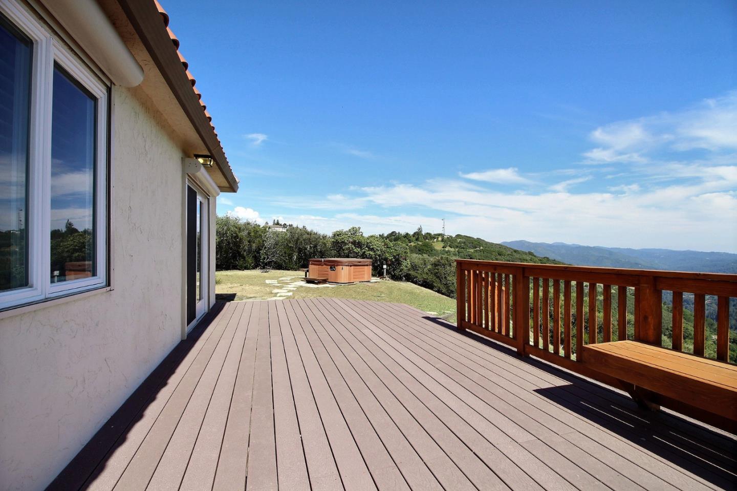 16999 McGill Road Saratoga, CA 95070 - Photo 34 of 41 a view of balcony with wooden floor and fence