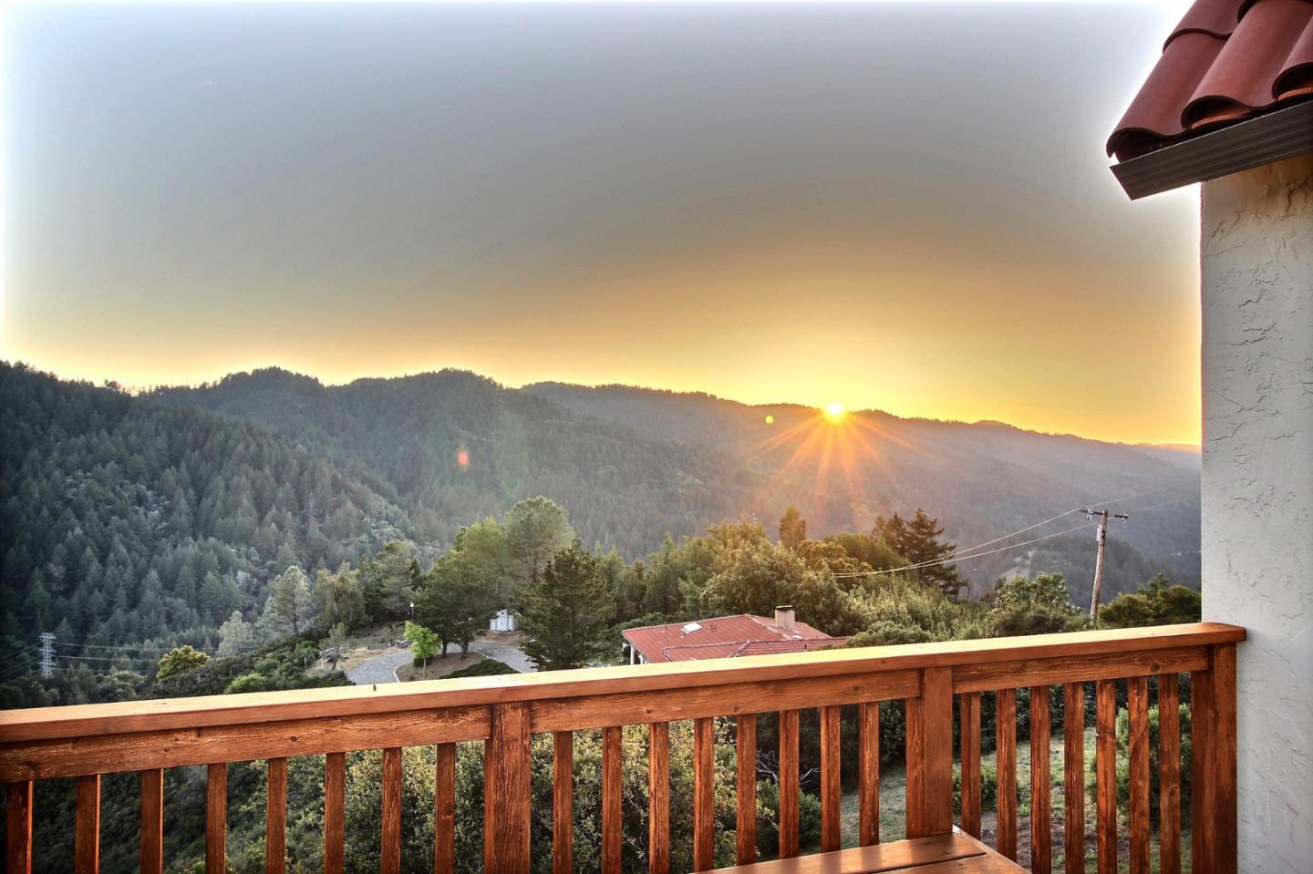 16999 McGill Road Saratoga, CA 95070 - Photo 41 of 41 a view of a balcony with wooden fence and floor