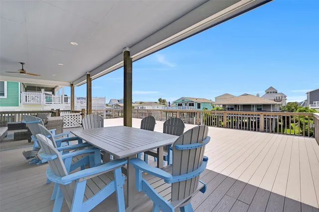 a view of a house with a deck
