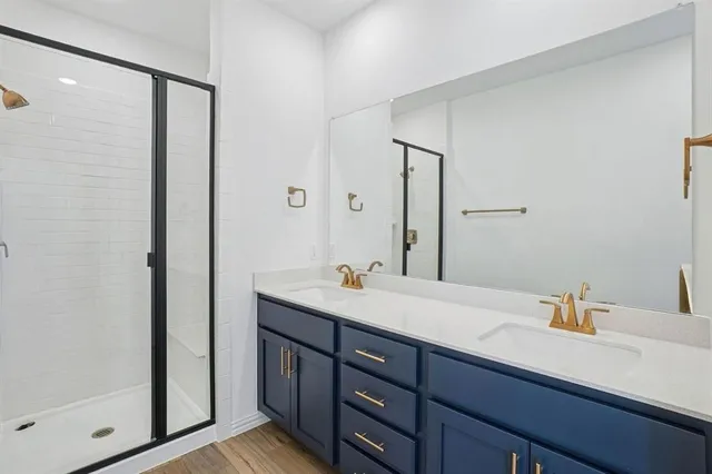 a close view of closet