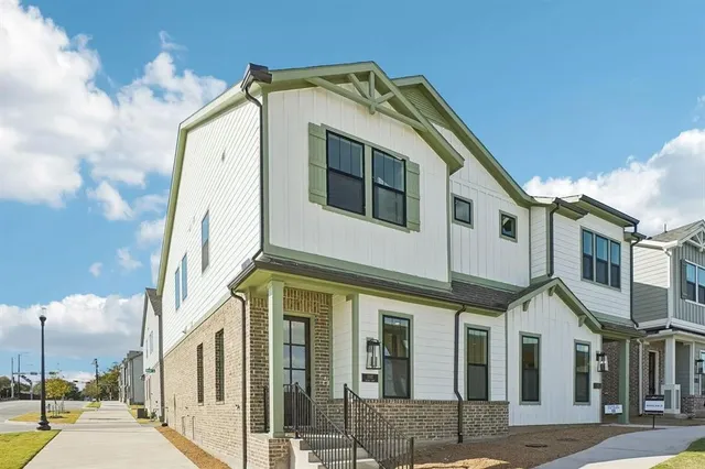 a front view of a large building