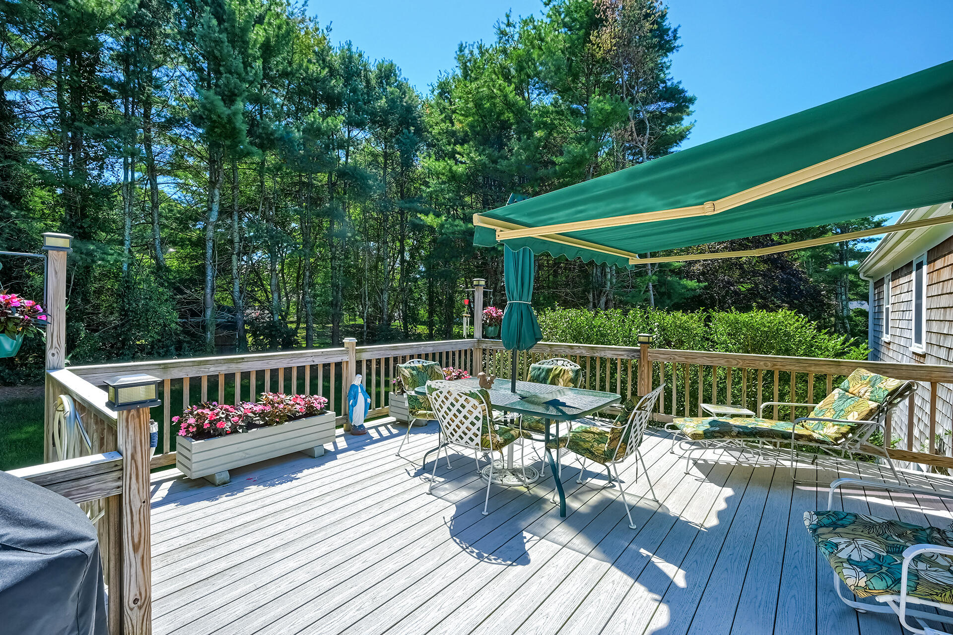 61 Merideth Way Centerville, MA 02632 - Photo 13 of 32 a view of balcony with furniture and wooden deck