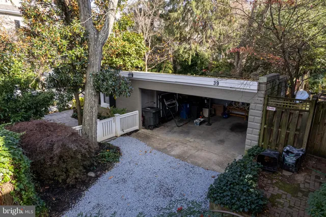 a view of a patio with swimming pool