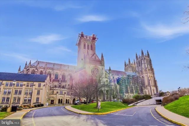 a view of a city with tall buildings