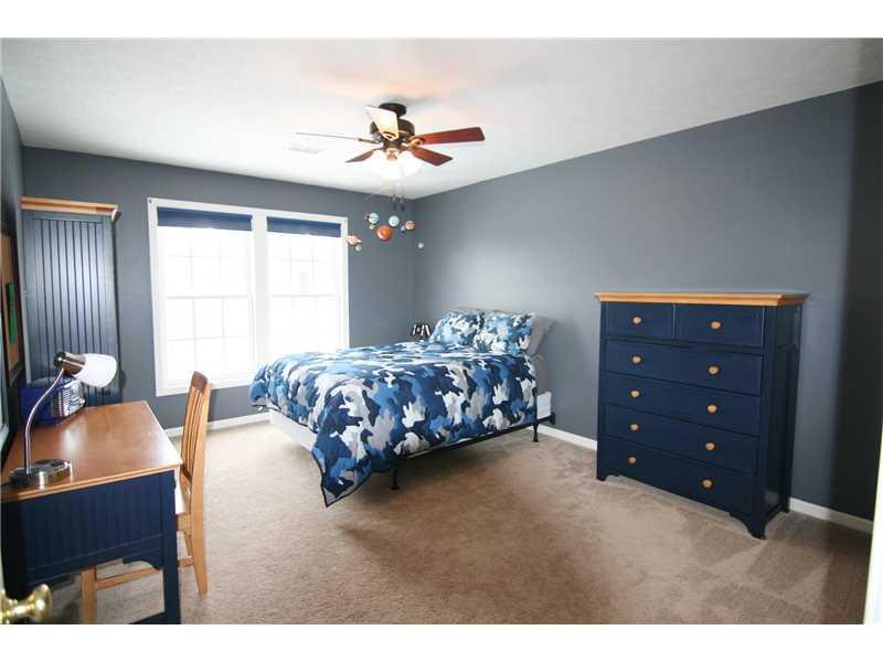 347 Buffalo Ridge Road Canonsburg, PA 15317 - Photo 24 of 25 Bedroom. Bedroom 3 with lighted ceiling fan and double closet...