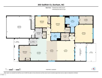 $625,000 | 303 Sailfish Court, Durham, NC 27703