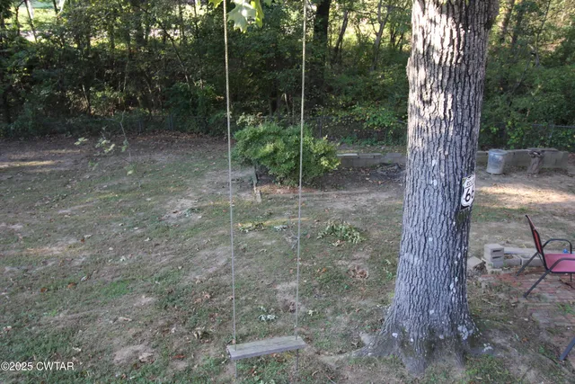 a backyard of a house