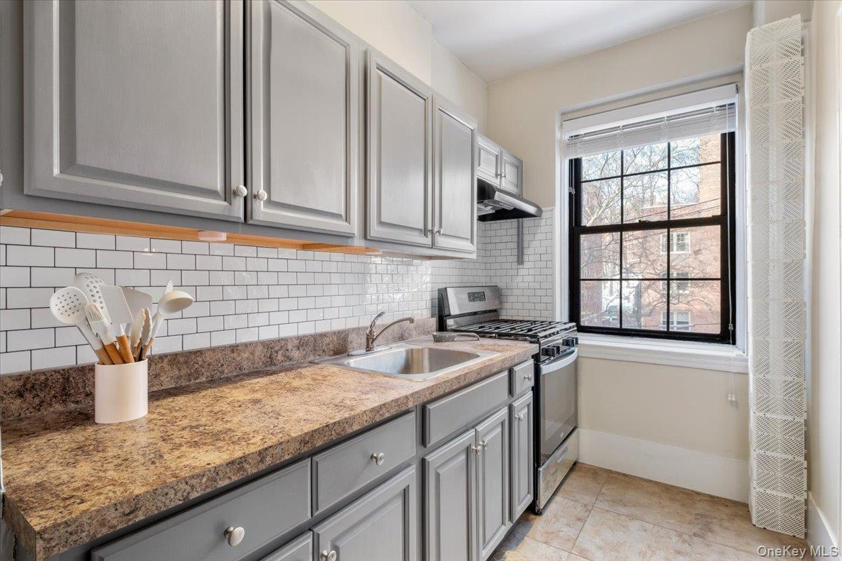 824 Bronx River Road, Unit 3A Bronxville, NY 10708 - Photo 16 of 26 Cabinets are a sophisticated grey color