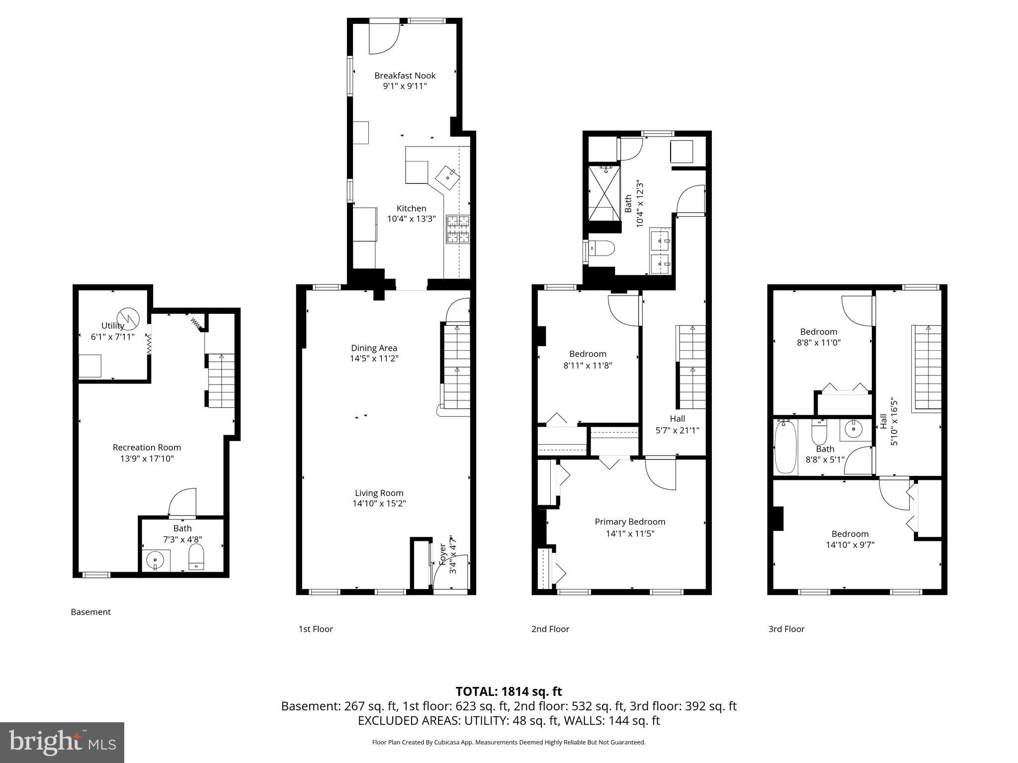1913 Carpenter Street Philadelphia, PA 19146 - Photo 39 of 39 a picture of a floor plan