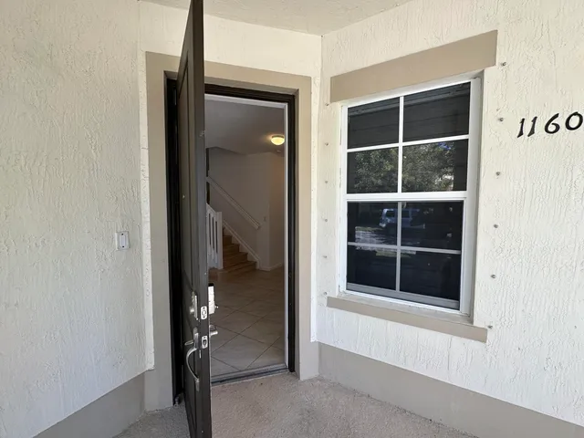 a view of front door