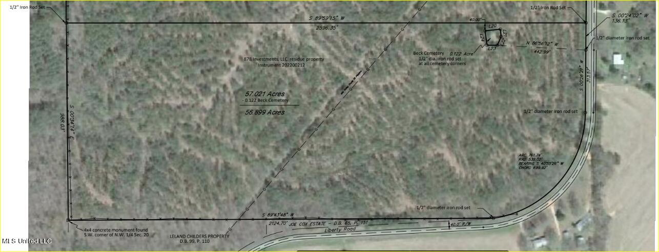 57-ac Liberty Road Ashland, MS 38603 - Photo 2 of 8 Liberty Rd. Survey