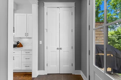 a room with storage and utility