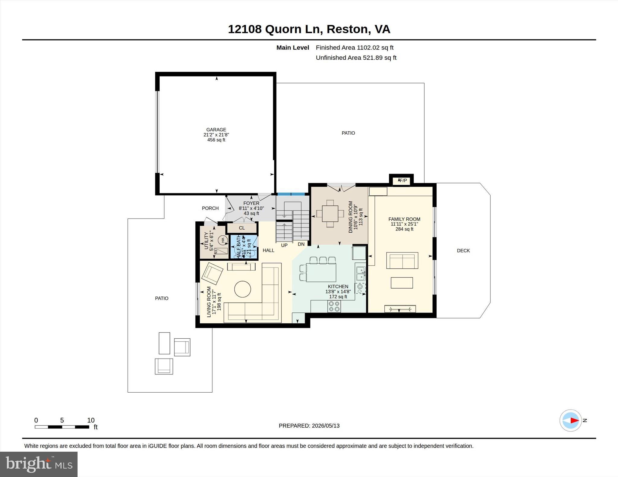 12108 Quorn Lane Reston, VA 20191 - Photo 90 of 91 Professional Floorplan | Main Level