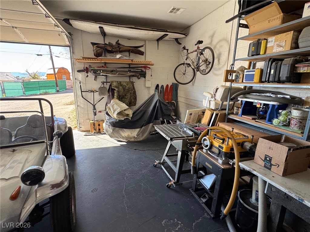 504 I Avenue Boulder City, NV 89005 - Photo 59 of 60 Garage with concrete block wall