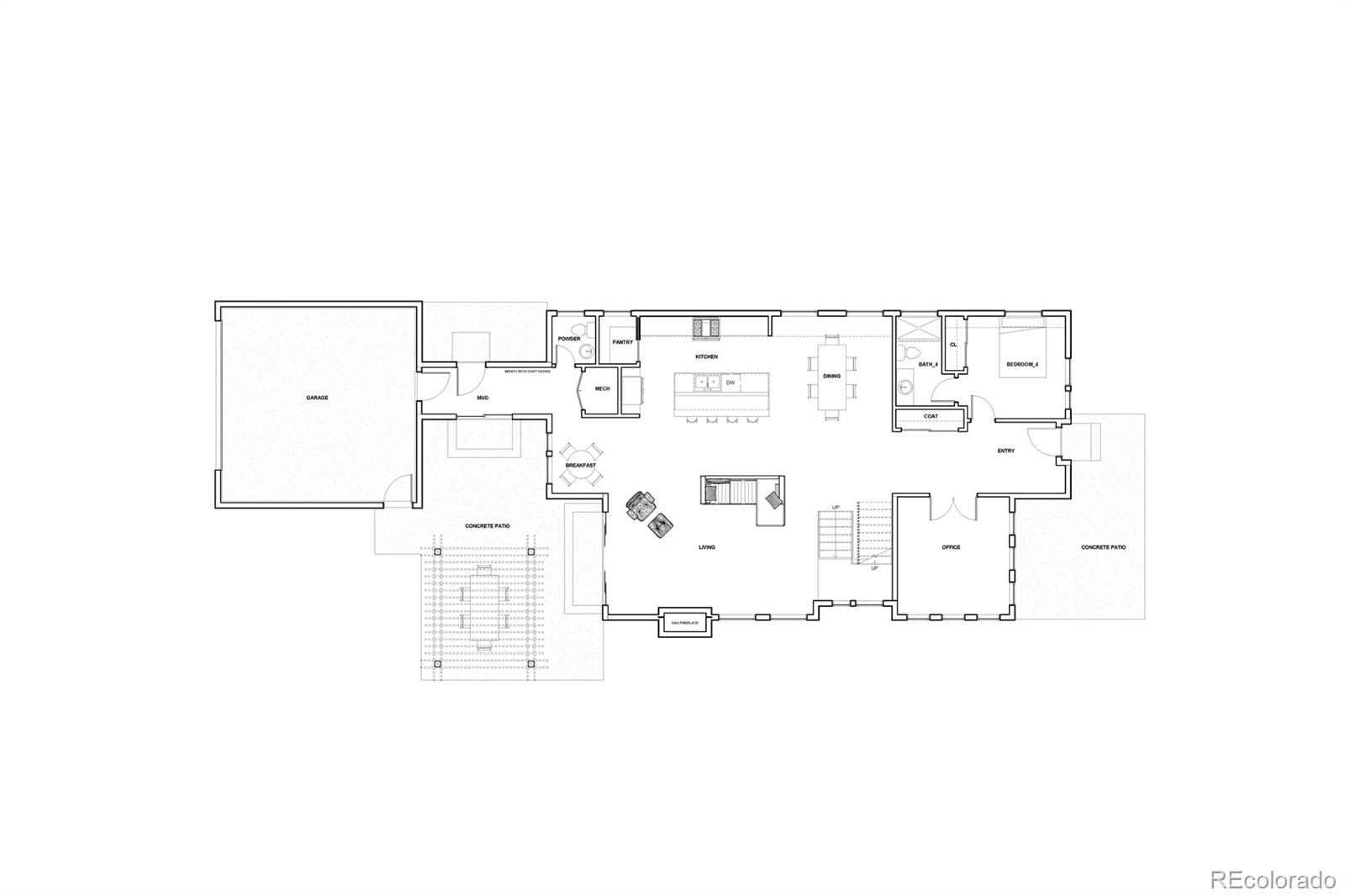 2403 Chase Street Edgewater, CO 80214 - Photo 4 of 5 a picture of a bench in room