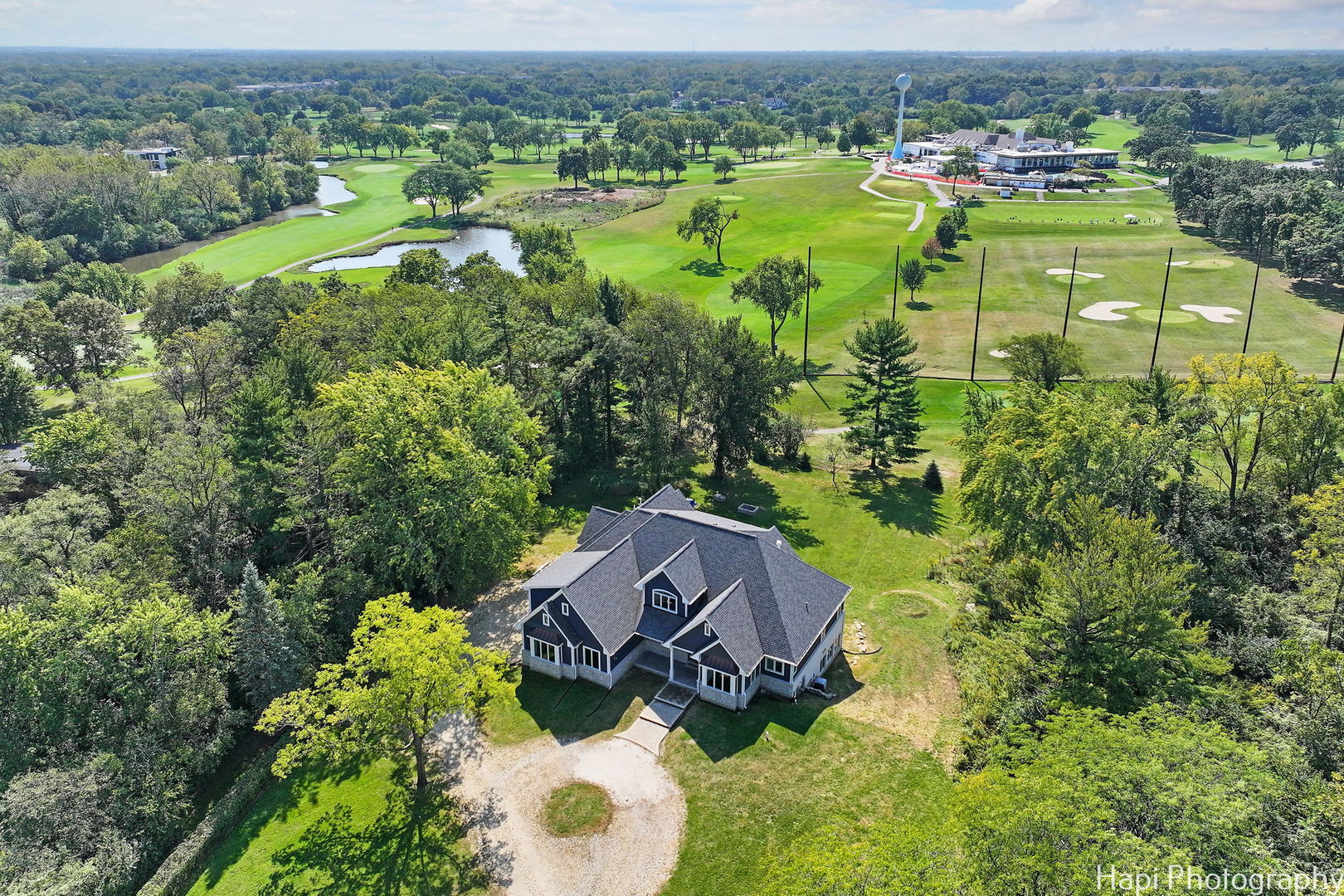 4285 Hilltop Road Long Grove, IL 60047 - Photo 54 of 59 an aerial view of a house with a yard