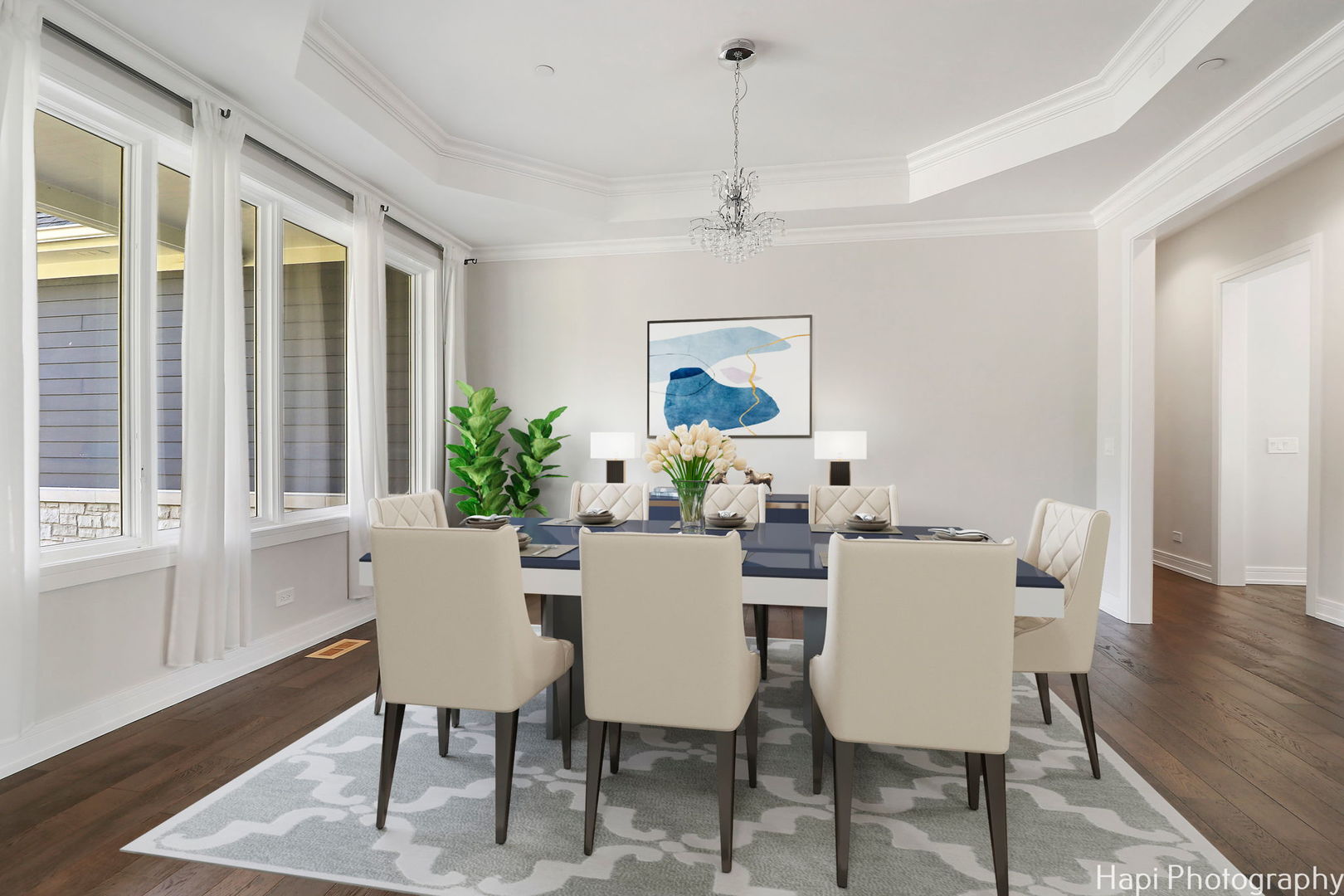 4285 Hilltop Road Long Grove, IL 60047 - Photo 8 of 59 a view of a dining room with furniture window and wooden floor