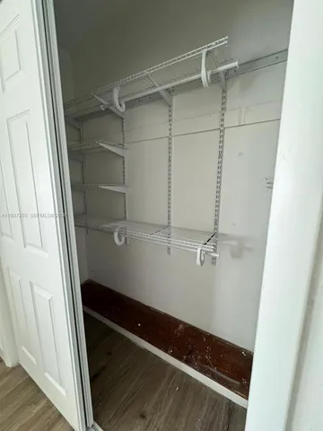 a view of walk in closet