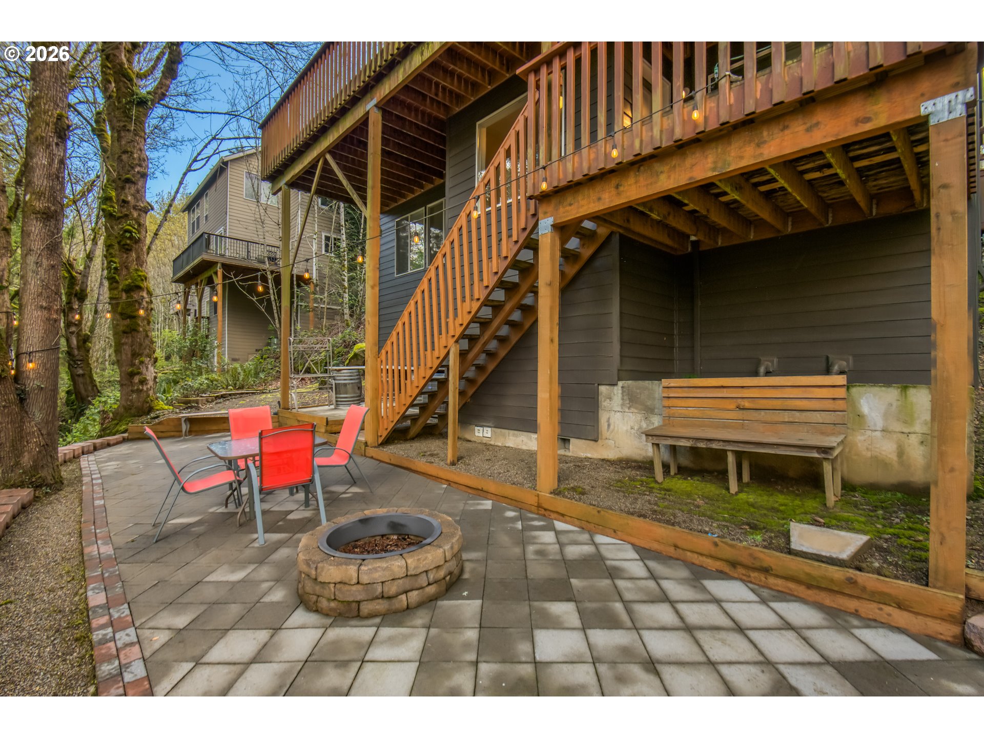 9583 Northwest Randall Lane Portland, OR 97229 - Photo 33 of 41 a backyard of a house with seating space